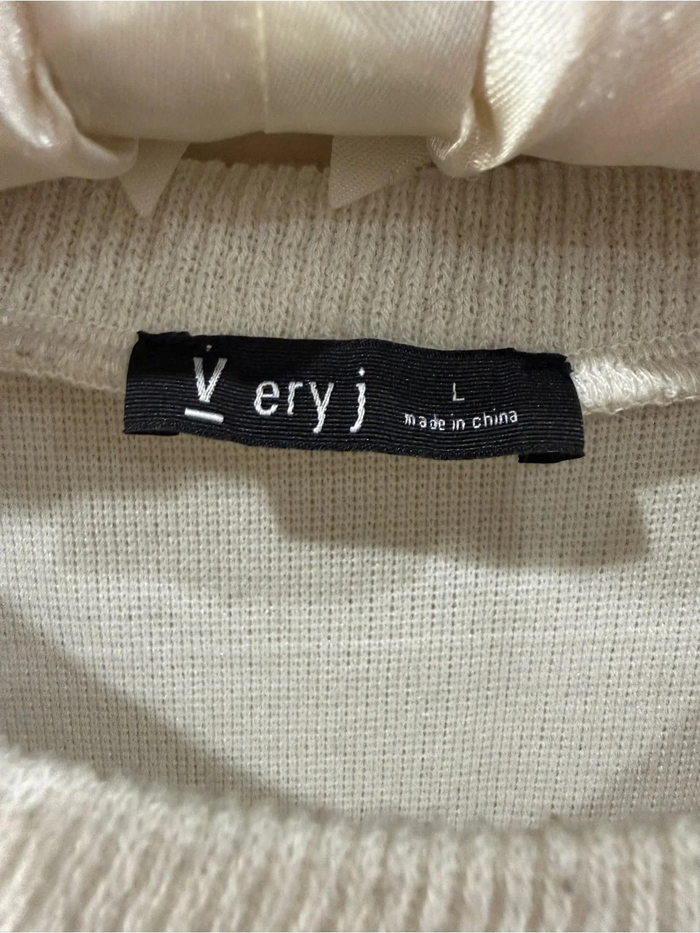 Very J Two-Tone Raglan Sweater - Cream & Brown